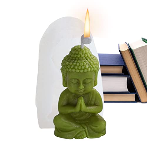 Kerzenformen Kerzen Giessen Silikonform Buddha, Kerzen Formen Silikonform Buddhismus Buddha-Statue, 3D-Silikonform DIY Kerzen Herstellung Duftkerze Handwerk Handgemacht von GIMOCOOL