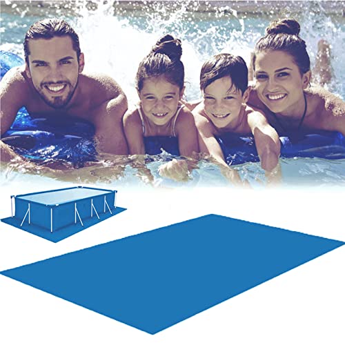 Pool Bodentuch, Rechteckige Poolmatte, Pool Bodenfolien, 290 X 210cm Schwimmbecken Matte Pool Bodenplane, Aufblasbarer Poolschutz Faltbare Matte, Faltbarer Wasserdichter Bodentuch Pool Bodenschutz von GIMOCOOL