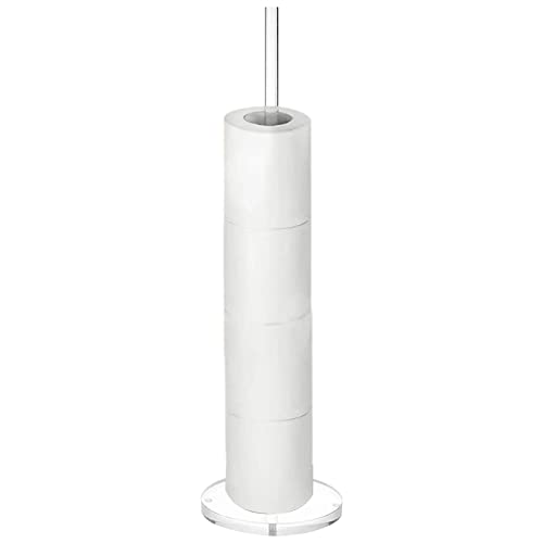 Stehender Toilettenpapierhalter, Toilettenpapier Ersatzrollenhalter, Toilettenpapierhalterständer, durchsichtige Toilettenpapieraufbewahrung, freistehendes Toilettenpapierrollen-Aufbewahrungsregal Stehender Toilettenpapierhalter, Toilettenpapier Ersatzrollenhalter, Toilettenpapierhalterständer, durchsichtige Toilettenpapieraufbewahrung, freistehendes Toilettenpapierrollen-Aufbewahrungsregal von GIMOCOOL