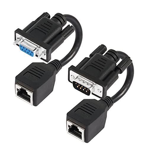 GINTOOYUN 2 STÜCKE DB9 auf RJ45 Adapter DB9 9-Pin Seriell Stecker Buchse Paar auf RJ45 Buchse Adapter Kompatibel mit CAT5 / CAT5e / CAT6 Netzwerkkabel für Desktop-Computer,PDAs usw GINTOOYUN 2 STÜCKE DB9 auf RJ45 Adapter DB9 9-Pin Seriell Stecker Buchse Paar auf RJ45 Buchse Adapter Kompatibel mit CAT5 / CAT5e / CAT6 Netzwerkkabel für Desktop-Computer,PDAs usw von GINTOOYUN