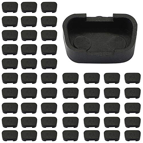 GINTOOYUN 20 PCS VGA-Anschluss Anti-Staub-Abdeckung, staubdicht Kompatibel mit RS232 DB15-Anschluss 17 mm x 9 mm Schwarz von GINTOOYUN