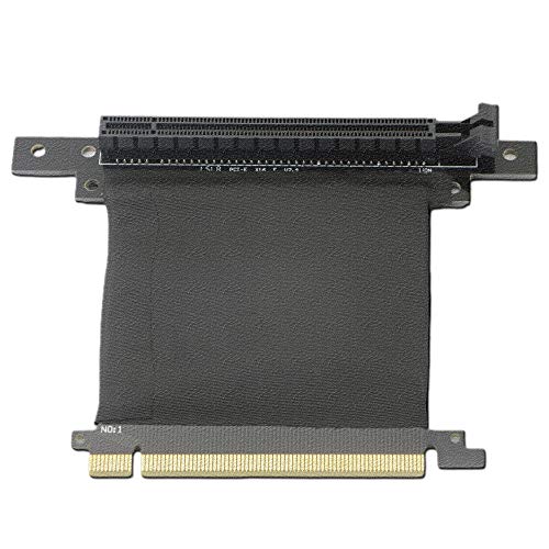 PCI Express 3.0 16 X Verlängerungskabel für PCI Express 3.0, 90 Grad, Hochgeschwindigkeits-Riser-Karte, 70 mm von GINTOOYUN