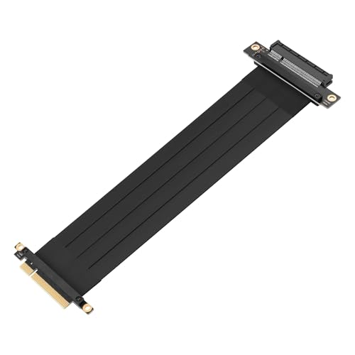 GINTOOYUN PCI-E X8 Steigerkabel PCI-Express 3.0 X8 Extender Adapter Jumper 180 Grad PCIE-X8 Stecker zu 180 Grad PCIE-X8 Stecker Verlängerungskabel für Grafikkarte(11.42 Zoll)(Stil 2) von GINTOOYUN