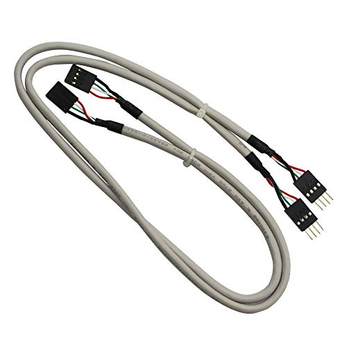 GINTOOYUN Steckplatine Starthilfekabel, 2 x 4P, 60 cm, Stecker auf Buchse, Dupont-Kabel mit weißer PVC-Hülle, für Arduino Raspberry PI DIY Prototyping GINTOOYUN Steckplatine Starthilfekabel, 2 x 4P, 60 cm, Stecker auf Buchse, Dupont-Kabel mit weißer PVC-Hülle, für Arduino Raspberry PI DIY Prototyping von GINTOOYUN