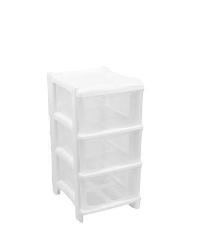 Gio'Style Essential Cassie Kommode | 3 Schubladen | Weiß | H 60 cm | Made in Italy von GIO'STYLE