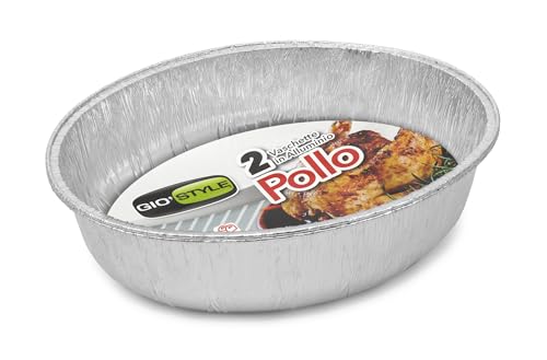 GIO'STYLE 2er Set Hühnerschale aus Aluminium | L 28 cm | Made in Italy GIO'STYLE 2er Set Hühnerschale aus Aluminium | L 28 cm | Made in Italy von GIO'STYLE