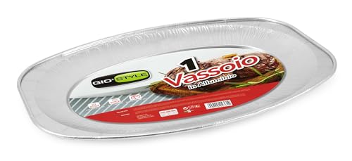 GIO'STYLE Großes Tablett aus Aluminium – 10 Portionen | 42 x 28 cm | Made in Italy GIO'STYLE Großes Tablett aus Aluminium – 10 Portionen | 42 x 28 cm | Made in Italy von GIO'STYLE