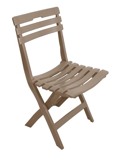 GIO'STYLE Klappstuhl Venere | Taupe | H 79 cm | Polypropylen | Made in Italy von GIO'STYLE