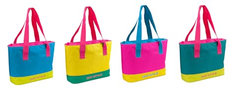 GIO'STYLE Kühltasche Beach Small Fluo | verschiedene Farben | 9 L | Schultergriffe | Streifendruck von GIO'STYLE