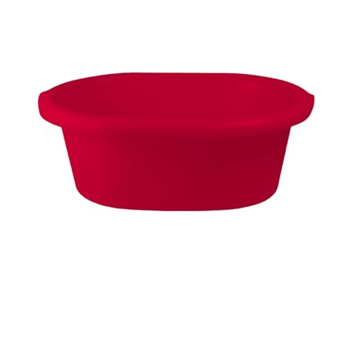 GIO'STYLE Ovale Schüssel Colors | ideal für die Reinigung | rot | 18 l | Polypropylen von GIO'STYLE