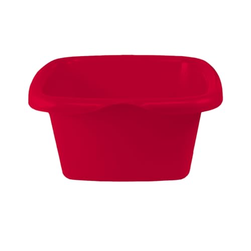 GIO'STYLE Quadratische Schüssel Colors | Ideal für die Reinigung | Rot | 15 L | Polypropylen von GIO'STYLE