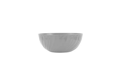 GIO'STYLE Salatschüssel Essential Shelly, Taupe, Durchmesser 23 cm, hergestellt in Italien von GIO'STYLE