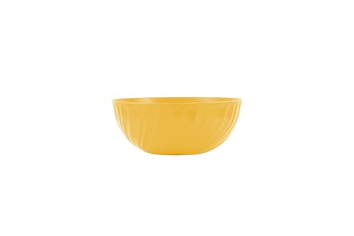 GIO'STYLE Salatschüssel Essential Shelly | Gelb | D 23 cm | Made in Italy von GIO'STYLE