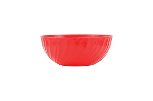 GIO'STYLE Salatschüssel Essential Shelly | Rot | D 28 cm | Made in Italy von GIO'STYLE