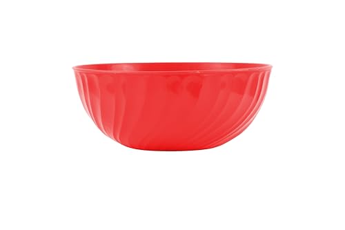 GIO'STYLE Salatschüssel Essential Shelly | Rot | D 33 cm | Made in Italy von GIO'STYLE