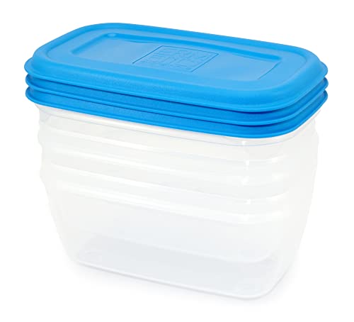 GIO'STYLE Set mit 3 luftdichten Lebensmittelbehältern – 1 l – Made in Italy – rechteckig – geeignet für Kühlschrank, Gefrierschrank und Mikrowelle – luftdicht GIO'STYLE Set mit 3 luftdichten Lebensmittelbehältern – 1 l – Made in Italy – rechteckig – geeignet für Kühlschrank, Gefrierschrank und Mikrowelle – luftdicht von GIO'STYLE