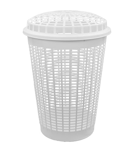 Wäschekorb Essential Linda | weiß | 60 l | Made in Italy von GIO'STYLE