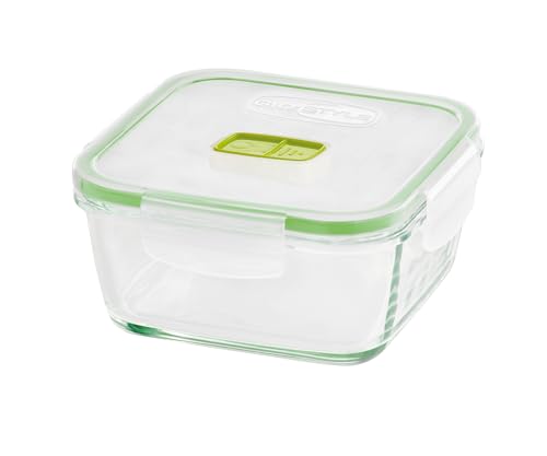 giostyle 5197505 2-in-1 Konservierungsglas und Heizung quadratisch 0,8 l, Glas von GIO'STYLE