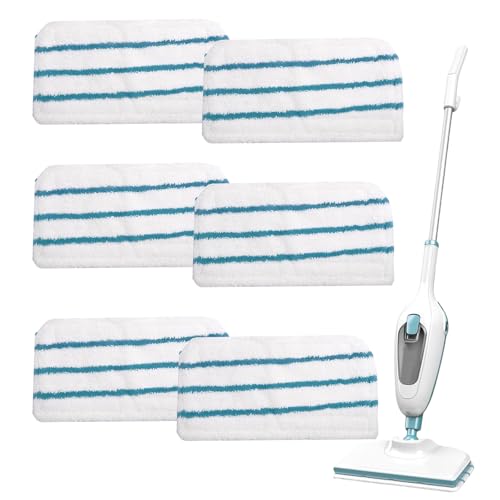 Ersatz-Pads für Beldray BEL01097 FSM1500 FSM1600 FSM1610 FSM1620 FSM1630 FSMH1621 FSMP20-XJ, Dampfreiniger-Pads, Mikrofaser-Wischpads für Beldray Dampfreiniger, 6 Stück Ersatz-Pads für Beldray BEL01097 FSM1500 FSM1600 FSM1610 FSM1620 FSM1630 FSMH1621 FSMP20-XJ, Dampfreiniger-Pads, Mikrofaser-Wischpads für Beldray Dampfreiniger, 6 Stück von GIONAR