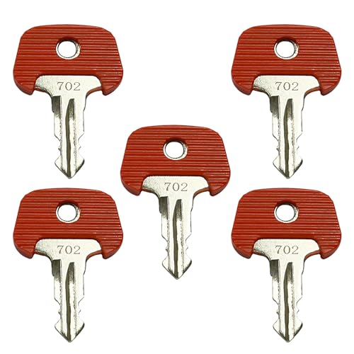 GIONAR 5 Stück Ersatz Zündschlüssel 702 für Jungheinrich Gabelstapler, Startschlüssel für Jungheinrich 702 und Komatsu, Plant Key Ersatzschlüssel für Gabelstapler GIONAR 5 Stück Ersatz Zündschlüssel 702 für Jungheinrich Gabelstapler, Startschlüssel für Jungheinrich 702 und Komatsu, Plant Key Ersatzschlüssel für Gabelstapler von GIONAR