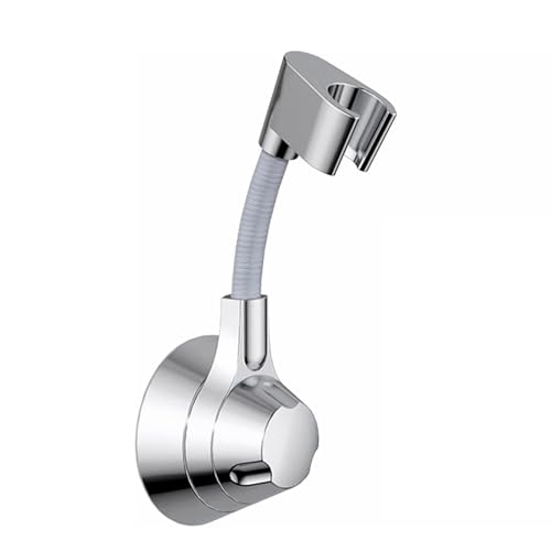 GIONAR Universal Duschkopfhalterung ohne Bohren, 360° Verstellbarer Handbrausehalter aus robustem ABS Harzmaterial, Kein Bohren, starke Paste Wandmontage, Silber GIONAR Universal Duschkopfhalterung ohne Bohren, 360° Verstellbarer Handbrausehalter aus robustem ABS Harzmaterial, Kein Bohren, starke Paste Wandmontage, Silber von GIONAR