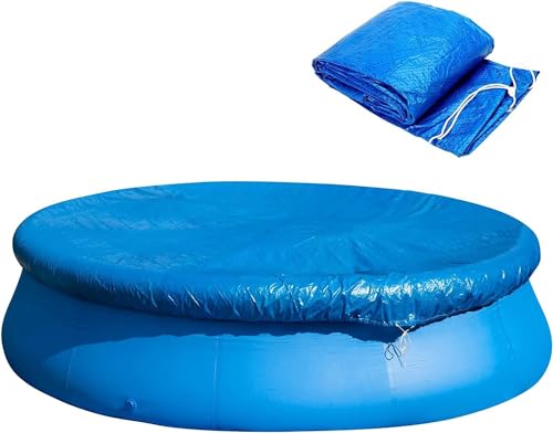 Rund Pool Abdeckplane 244cm - Schwimmbad Poolabdeckung - Round Swimming Pool Cover - Abdeckplane Plane Schutzplane Winddicht Regenfest Staubdicht,Blau Rund Pool Abdeckplane 244cm - Schwimmbad Poolabdeckung - Round Swimming Pool Cover - Abdeckplane Plane Schutzplane Winddicht Regenfest Staubdicht,Blau von GIONAR