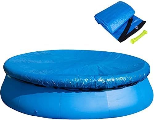 366CM Rund Pool Abdeckplane - Schwimmbad Poolabdeckung - Round Swimming Pool Cover,Abdeckplane Plane Schutzplane Winddicht Regenfest Staubdicht,Blau 366CM Rund Pool Abdeckplane - Schwimmbad Poolabdeckung - Round Swimming Pool Cover,Abdeckplane Plane Schutzplane Winddicht Regenfest Staubdicht,Blau von GIONAR