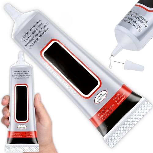 Universal Displayaufkleber transparent wasserdicht Smartphone Handy flüssiger Kleber Gehäuseteile Touchscreen Display Glas Metall (Tube 50ml) von GIORGETTI STRASS