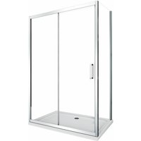 Eckduschkabine aus 6 mm dickem Glas mit feststehender Wand und umkehrbarer Schiebetür, h. 190 65-67,5 feste Wand + Tür 95-100 Eckduschkabine aus 6 mm dickem Glas mit feststehender Wand und umkehrbarer Schiebetür, h. 190 65-67,5 feste Wand + Tür 95-100 von GIORGY