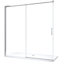 Giorgy - Nischenduschtür mit Soft-Close-Schließung – h 200 cm – 8 mm – Chromrahmen Cm 160 (157-160) von GIORGY