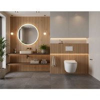 LANERI Hänge-WC Serie Bent – Mit Spülrand – Weiß Glänzend – 56 cm – Soft-Close WC-Sitz LANERI Hänge-WC Serie Bent – Mit Spülrand – Weiß Glänzend – 56 cm – Soft-Close WC-Sitz von GIORGY