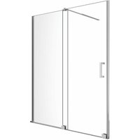 Tür für Einbau in Nische, Schiebetür Walk-In, H 200, chromierter Rahmen, umkehrbar Cm.180 einstellbar 176-180 cm von GIORGY