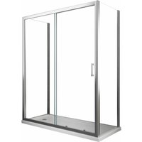 U-förmige Duschkabine, drei Seiten mit zwei festen Wänden und einer Schiebetür, 6 mm Glas, h 190, Abmessungen der festen Wände 65-67,5 x Abmessungen U-förmige Duschkabine, drei Seiten mit zwei festen Wänden und einer Schiebetür, 6 mm Glas, h 190, Abmessungen der festen Wände 65-67,5 x Abmessungen von GIORGY