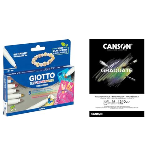 GIOTTO Bundle Decor Fasermaler und Canson Graduate Mix Media Notizblock GIOTTO Bundle Decor Fasermaler und Canson Graduate Mix Media Notizblock von GIOTTO