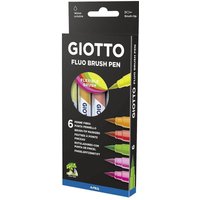 Pinsel-Fasermaler "Turbo Soft Brush Fluo" 6er Etui Pinsel-Fasermaler "Turbo Soft Brush Fluo" 6er Etui von GIOTTO
