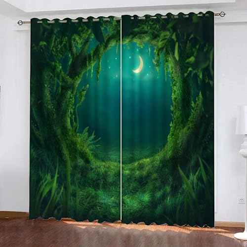 GIOVIA 3D Baum Vorhang Abdunkelnde Natur Wald Polyester Vorhänge mit ösen 2er Set Gardinen Blickdicht Verdunkelungs Geräuschreduzierung für Schlafzimmer Wohnzimmer B 220 X H 215 cm GIOVIA 3D Baum Vorhang Abdunkelnde Natur Wald Polyester Vorhänge mit ösen 2er Set Gardinen Blickdicht Verdunkelungs Geräuschreduzierung für Schlafzimmer Wohnzimmer B 220 X H 215 cm von GIOVIA