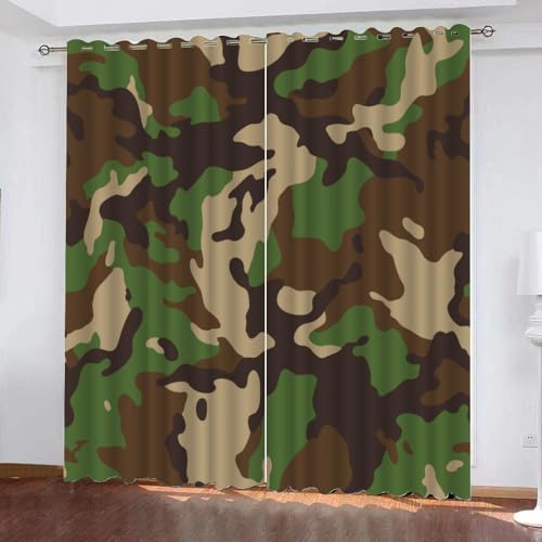 GIOVIA 3D Camouflage Gardinen Abdunkelnde Abstrakt Geometrisch Kindervorhänge Vorhang mit ösen 2er Set Vorhänge Blickdicht Verdunkelungs für Kinderzimmer Schlafzimmer Wohnzimmer B 140 X H 160 cm GIOVIA 3D Camouflage Gardinen Abdunkelnde Abstrakt Geometrisch Kindervorhänge Vorhang mit ösen 2er Set Vorhänge Blickdicht Verdunkelungs für Kinderzimmer Schlafzimmer Wohnzimmer B 140 X H 160 cm von GIOVIA