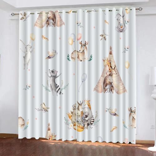 GIOVIA 3D REH Vorhang Abdunkelnde Wald Tiere Polyester Vorhänge mit ösen 2er Set Gardinen Blickdicht Verdunkelungs Geräuschreduzierung für Schlafzimmer Wohnzimmer B 220 X H 215 cm GIOVIA 3D REH Vorhang Abdunkelnde Wald Tiere Polyester Vorhänge mit ösen 2er Set Gardinen Blickdicht Verdunkelungs Geräuschreduzierung für Schlafzimmer Wohnzimmer B 220 X H 215 cm von GIOVIA