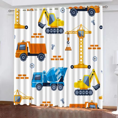GIOVIA 3D Traktor Gardinen Abdunkelnde Cartoon Traktor Kindervorhänge Vorhang mit ösen 2er Set Vorhänge Blickdicht Verdunkelungs für Kinderzimmer Schlafzimmer Wohnzimmer B 140 X H 160 cm GIOVIA 3D Traktor Gardinen Abdunkelnde Cartoon Traktor Kindervorhänge Vorhang mit ösen 2er Set Vorhänge Blickdicht Verdunkelungs für Kinderzimmer Schlafzimmer Wohnzimmer B 140 X H 160 cm von GIOVIA