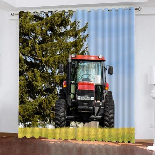 GIOVIA 3D Traktor Gardinen Abdunkelnde Traktor Kindervorhänge Vorhang mit ösen 2er Set Vorhänge Blickdicht Verdunkelungs für Kinderzimmer Schlafzimmer Wohnzimmer B 140 X H 160 cm GIOVIA 3D Traktor Gardinen Abdunkelnde Traktor Kindervorhänge Vorhang mit ösen 2er Set Vorhänge Blickdicht Verdunkelungs für Kinderzimmer Schlafzimmer Wohnzimmer B 140 X H 160 cm von GIOVIA