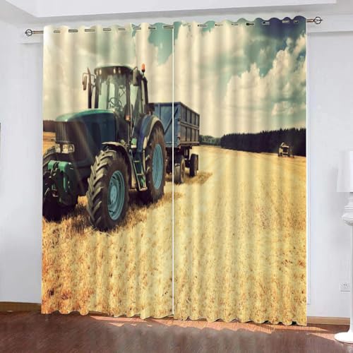 GIOVIA 3D Traktor Gardinen Abdunkelnde Traktor Kindervorhänge Vorhang mit ösen 2er Set Vorhänge Blickdicht Verdunkelungs für Kinderzimmer Schlafzimmer Wohnzimmer B 140 X H 160 cm GIOVIA 3D Traktor Gardinen Abdunkelnde Traktor Kindervorhänge Vorhang mit ösen 2er Set Vorhänge Blickdicht Verdunkelungs für Kinderzimmer Schlafzimmer Wohnzimmer B 140 X H 160 cm von GIOVIA
