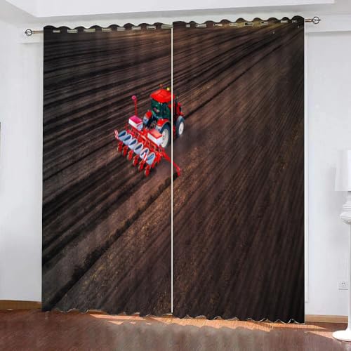 GIOVIA 3D Traktor Vorhang Abdunkelnde Traktor Polyester Vorhänge mit ösen 2er Set Gardinen Blickdicht Verdunkelungs Geräuschreduzierung für Schlafzimmer Wohnzimmer B 234 X H 137 cm GIOVIA 3D Traktor Vorhang Abdunkelnde Traktor Polyester Vorhänge mit ösen 2er Set Gardinen Blickdicht Verdunkelungs Geräuschreduzierung für Schlafzimmer Wohnzimmer B 234 X H 137 cm von GIOVIA