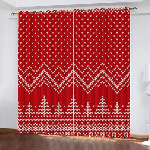 GIOVIA 3D Weihnachten Vorhänge Abdunkelnde Weihnachten Böhmen Kindervorhänge Vorhang mit ösen 2er Set Gardinen Blickdicht Verdunkelungs für Kinderzimmer Schlafzimmer Wohnzimmer B 110 X H 95 cm GIOVIA 3D Weihnachten Vorhänge Abdunkelnde Weihnachten Böhmen Kindervorhänge Vorhang mit ösen 2er Set Gardinen Blickdicht Verdunkelungs für Kinderzimmer Schlafzimmer Wohnzimmer B 110 X H 95 cm von GIOVIA