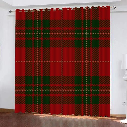GIOVIA 3D Weihnachten Vorhang Abdunkelnde Weihnachten Kariert Polyester Vorhänge mit ösen 2er Set Gardinen Blickdicht Verdunkelungs Geräuschreduzierung für Schlafzimmer Wohnzimmer B 220 X H 215 cm GIOVIA 3D Weihnachten Vorhang Abdunkelnde Weihnachten Kariert Polyester Vorhänge mit ösen 2er Set Gardinen Blickdicht Verdunkelungs Geräuschreduzierung für Schlafzimmer Wohnzimmer B 220 X H 215 cm von GIOVIA