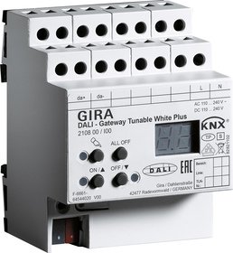 DALI-Gateway Tunable WH Plus KNX REG GIRA 210800 von GIRA