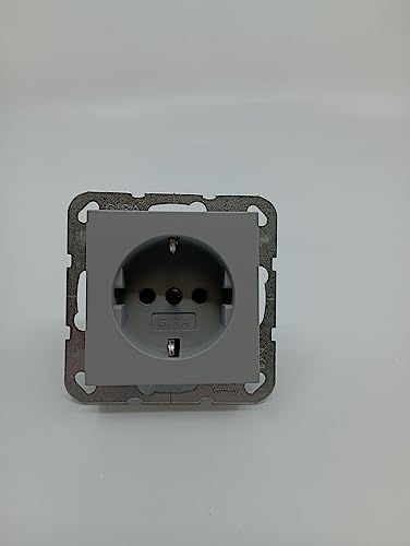 GIRA 4188015 Steckdose Grau IP20 von GIRA
