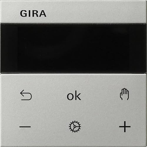 GIRA 5393600 System 3000 Raumtemperaturregler Display, System 55, Edelstahl von GIRA