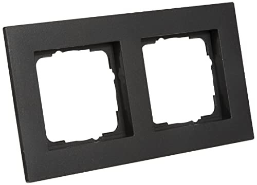 Gira 0212235 Abdeckrahmen E2 2-Fach flach, anthrazit von GIRA