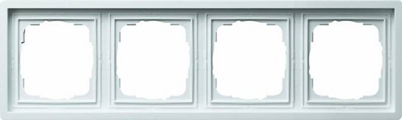 GIRA Abdeckrahmen GIRA 0214112 Abdeckrahmen 4fach Flächenschalter Reinweiß glänzend von GIRA