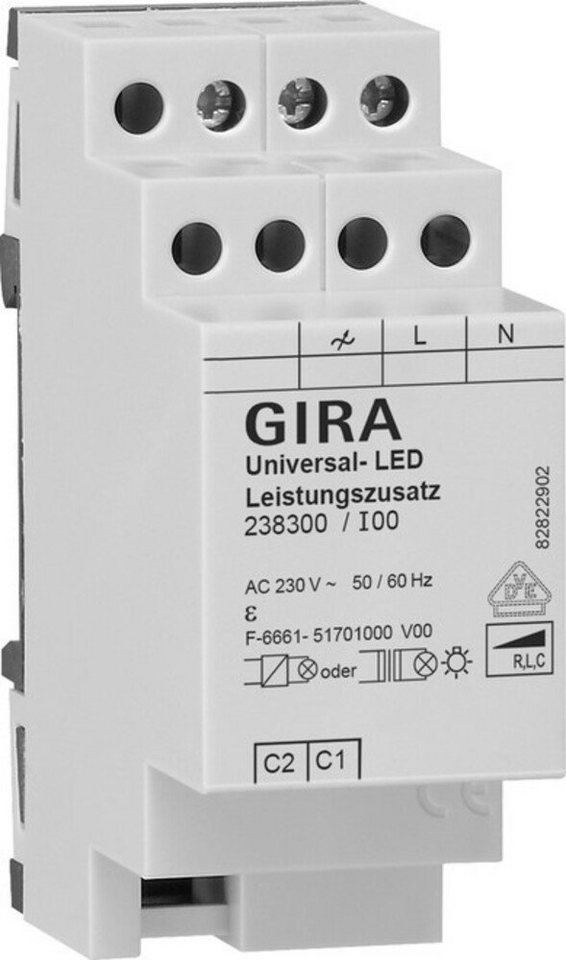 GIRA Abdeckrahmen Gira Uni-LED-Leistungszusatz 238300 von GIRA